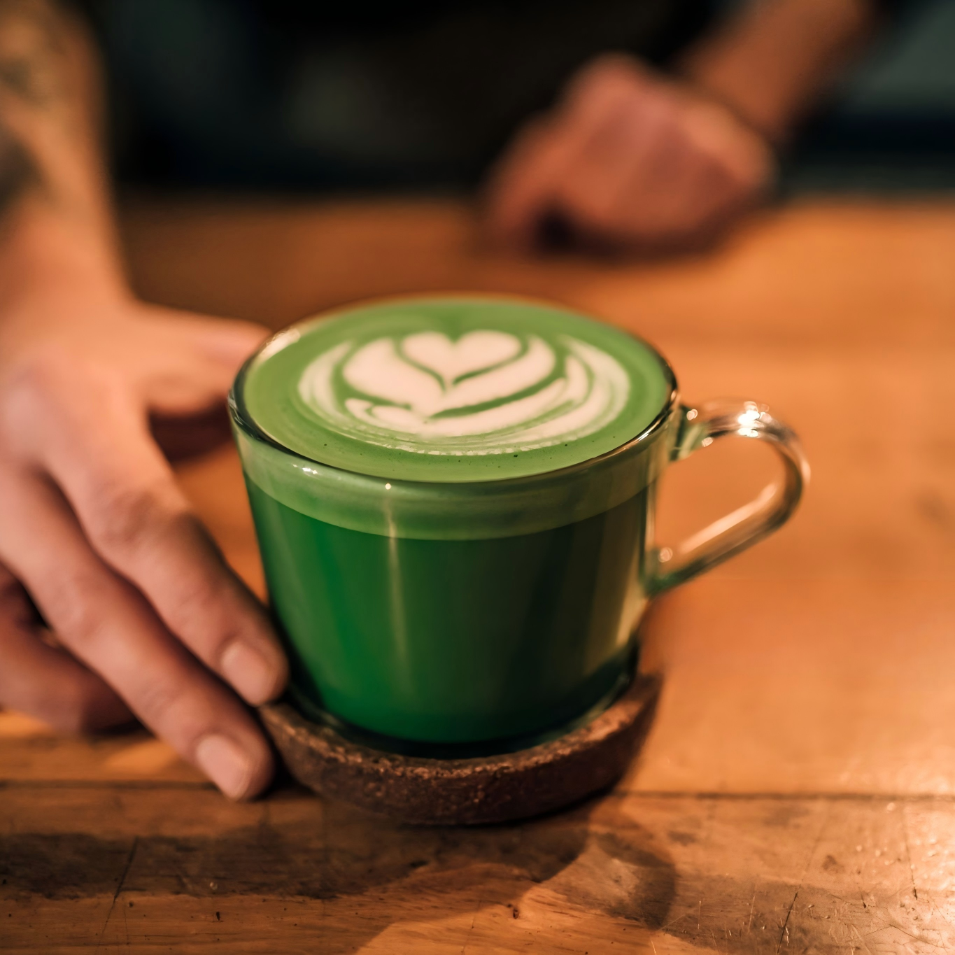matcha in cafe