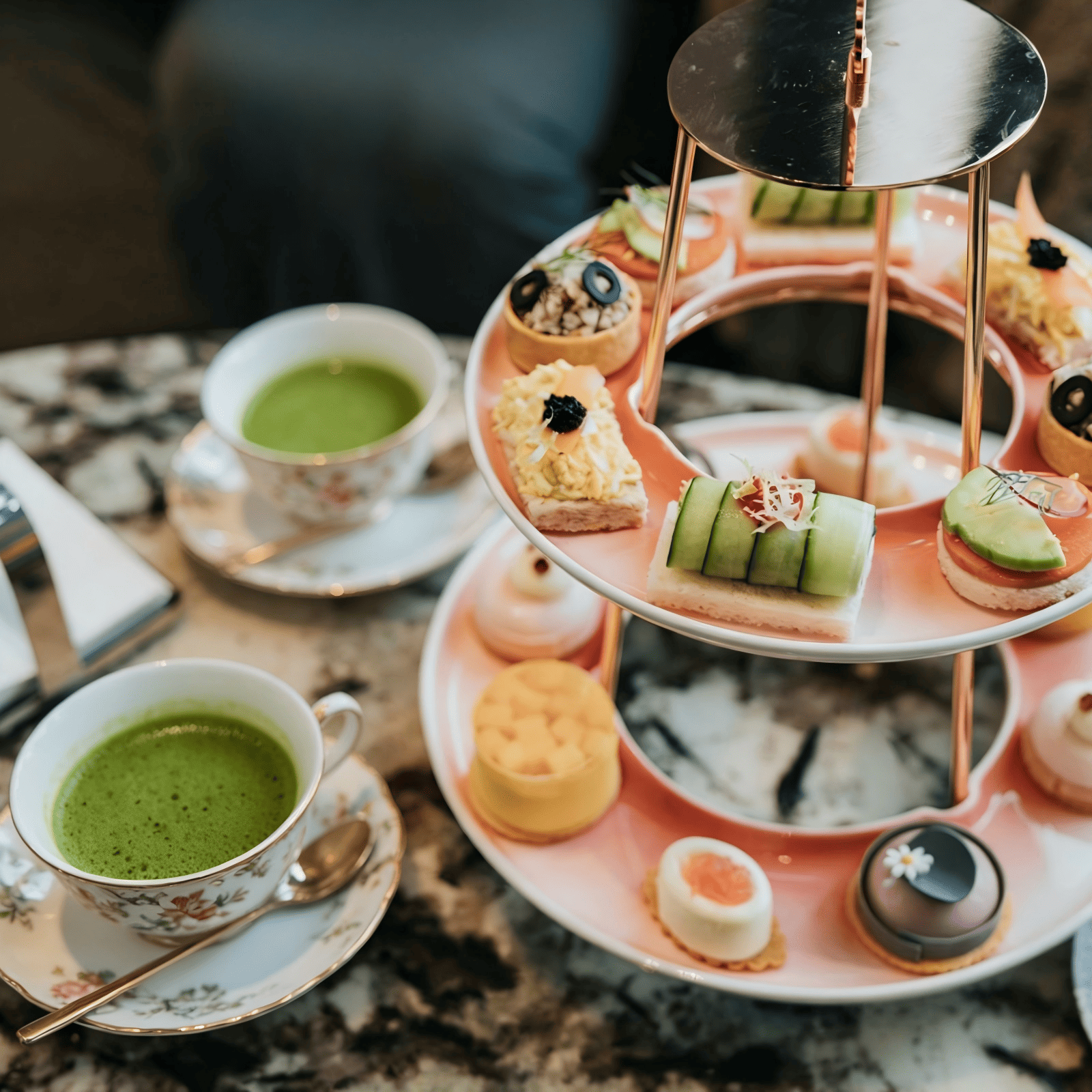 matcha in hotel afternoon tea