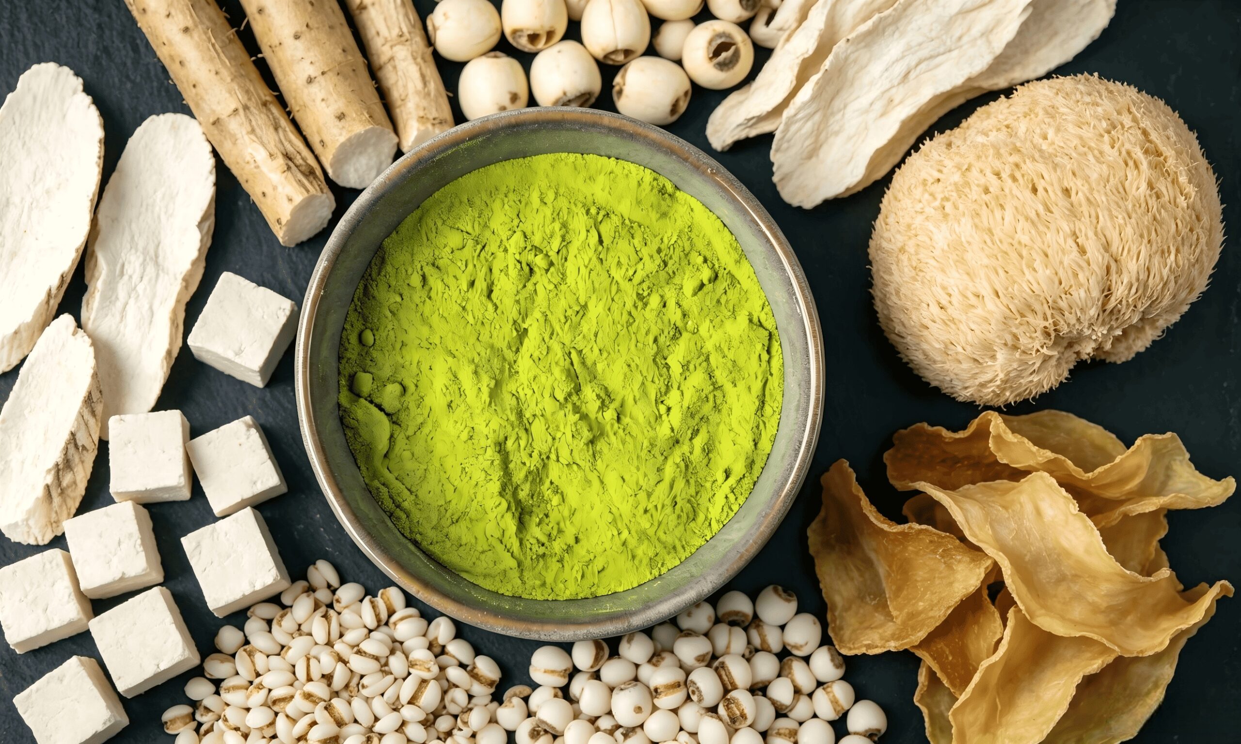 Matcha and Eight-Ingredient Powder Matcha and Eight-Ingredient Powder