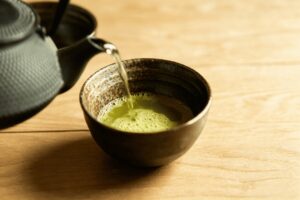 bright green matcha