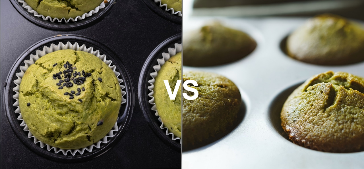 different matcha baking result comparison different matcha baking result comparison
