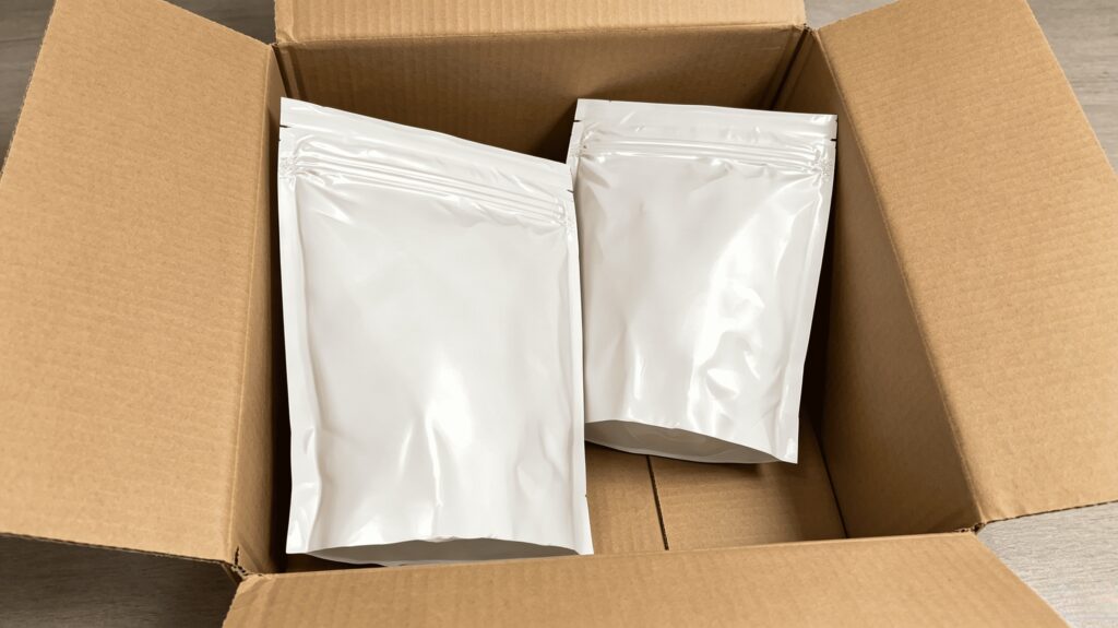 foil packing of matcha