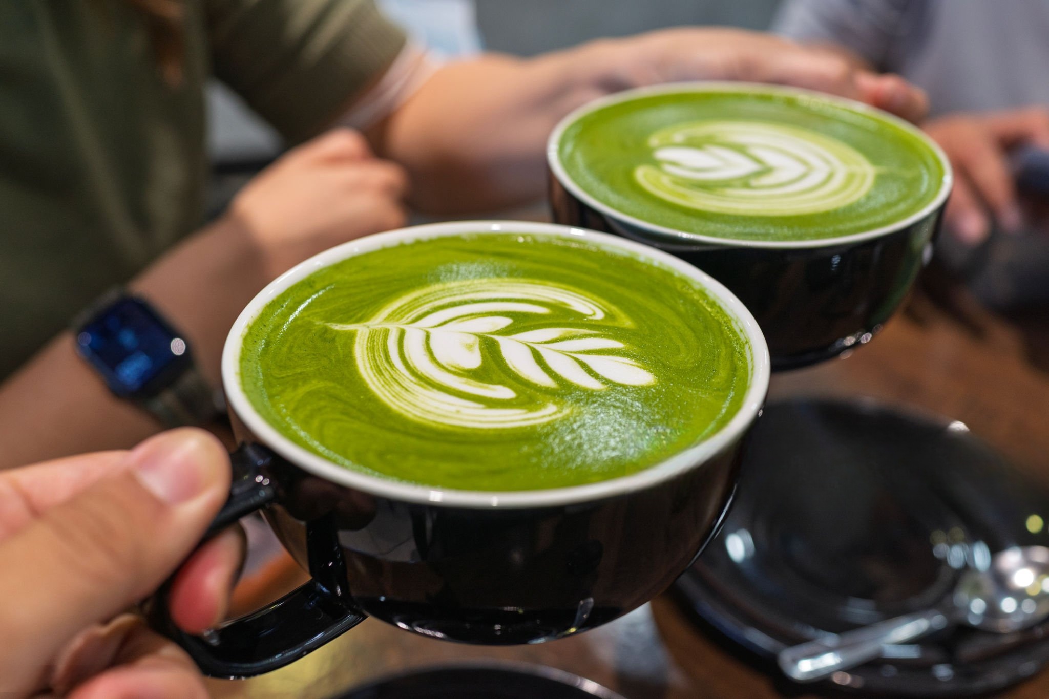 perfect matcha latte made from premium matcha powder