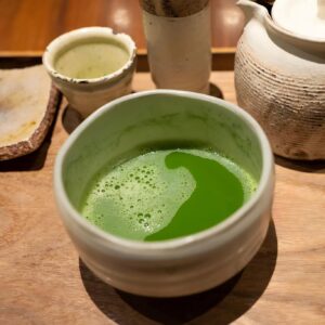 bright green matcha