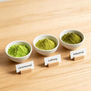 different grade matcha comparison