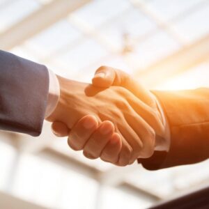 matcha business handshake