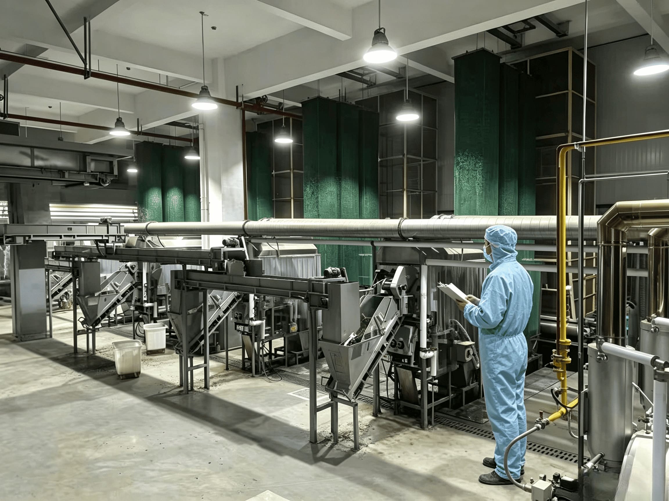 matcha factory production
