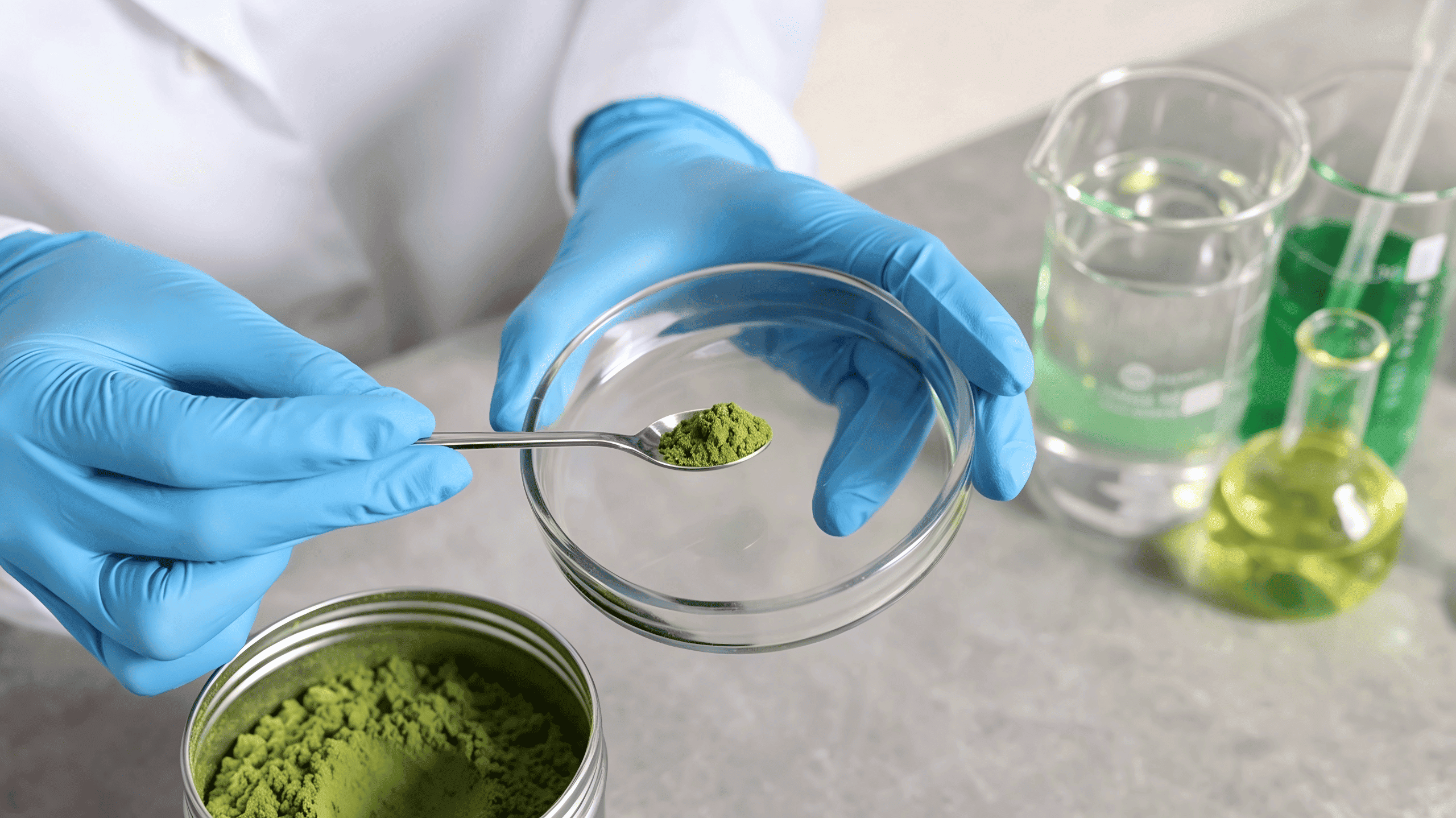 matcha sample inspection